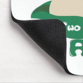 ポッドに入った二つのエンドウ マウスパッド (コーナー)