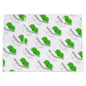 ポッドに入った二つのエンドウ ラージペーパーバッグ (正面)