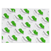 ポッドに入った二つのエンドウ ラージペーパーバッグ (裏面)