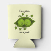 ポッドに入った二つのエンドウ 缶クーラー (裏面)