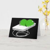 ポッドに入った二つの豆 カード (黄色い花)