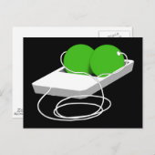 ポッドに入った二つの豆 ポストカード (正面/裏面)