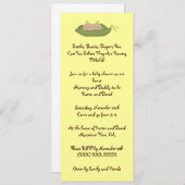 ポッドに入った二つの豆 招待状 (正面/裏面)