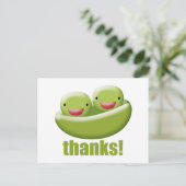 ポッドに入った二与え感謝してい人 ポストカード (スタンド正面)