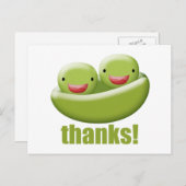 ポッドに入った二与え感謝してい人 ポストカード (正面/裏面)