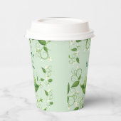 ポッドに2つのエンドウ豆ツインシャワー男の赤ちゃん 紙コップ (左)