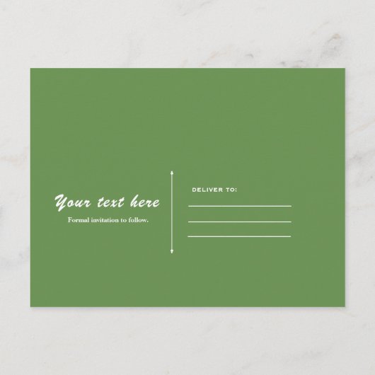 ポッドに2つのエンドウ豆ツイン女の子の赤ちゃんシャワー散水 案内ポストカード (裏面)