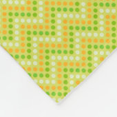 ポッドのかわいいのエンドウ豆 フリースブランケット (角)