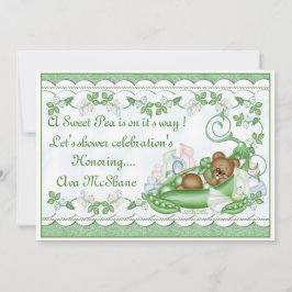 ポッドのカスタムな招待状のスイートピー 招待状