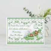 ポッドのカスタムな招待状のスイートピー 招待状 (スタンド正面)