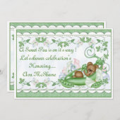 ポッドのカスタムな招待状のスイートピー 招待状 (正面/裏面)