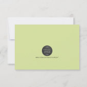 ポッドのサンキューカードのエンドウ豆 サンキューカード (裏面)