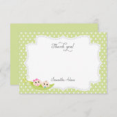 ポッドのサンキューカードのエンドウ豆 サンキューカード (正面/裏面)