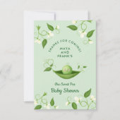 ポッドのスイートピー男女兼用 サンキューカード (正面)