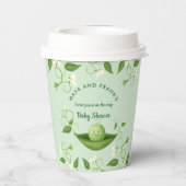 ポッドのスイートピー赤ちゃんシャワー紙カップ 紙コップ (裏面)