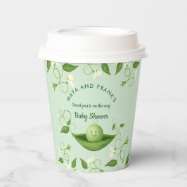 ポッドのスイートピー赤ちゃんシャワー紙カップ 紙コップ