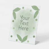 ポッドのツインベイビーシャワーの2つのエンドウ 台座サイン (正面)