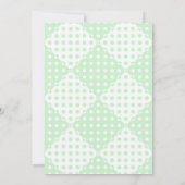 ポッドのベビーシャワーの三重項のエンドウ豆 招待状 (裏面)