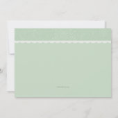 ポッドのベビーシャワーの招待状の3個のエンドウ豆 招待状 (裏面)