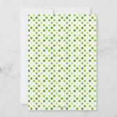 ポッドのベビーシャワーの2個のエンドウ豆は女の子および男の子を結び付けます 招待状 (裏面)