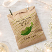 ポッドのボーイガールピースオッパイベビーバッグ フェイバーバッグ (クリップ留めされた状態)