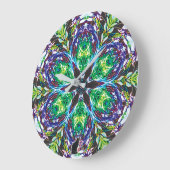 ポッドの万華鏡のように千変万化するパターン ラージ壁時計 (傾斜)