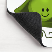 ポッドの中で愛らしい2つのエンドウ マウスパッド (コーナー)