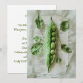 ポッドの中の双子 | 暖かくて優しい 招待状 (正面/裏面)