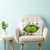 ポッドの中の可愛い二つのエンドウ ランバークッション (椅子)