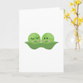 ポッドの中の豆 カード (黄色い花)