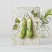 ポッドの中の豆 | ガーデンカドル 招待状 (スタンド正面)