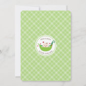 ポッドの中の赤ちゃんお披露目会招待状（ニュートラル） 招待状 (裏面)