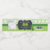 ポッドの双子のかわいい2つのエンドウの男の子ベビーシャワー ペットボトルラベル (シングルラベル)