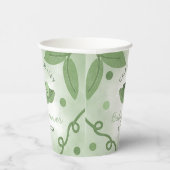 ポッドの双子の男の子と女の子の赤ちゃんシャワーの2つのエンドウ 紙コップ (右)