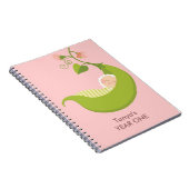 ポッドの女の子のベビーのノートのエンドウ豆 ノートブック (右側)