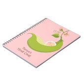 ポッドの女の子のベビーのノートのエンドウ豆 ノートブック (左側)