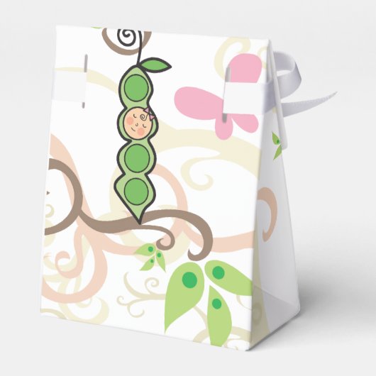 ポッドの庭のギフトボックスに赤お洒落ちゃんガールピー フェイバーボックス (裏面サイド)