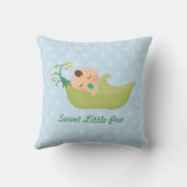ポッドの男の赤ちゃんの子供部屋部屋の装飾のスイートピー クッション (裏面)