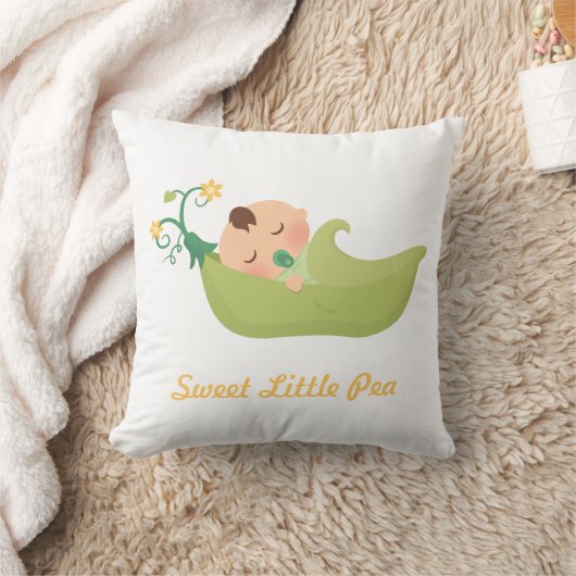 ポッドの男の赤ちゃんの子供部屋部屋の装飾のスイートピー クッション (ブランケット)