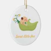 ポッドの男の赤ちゃんの子供部屋部屋の装飾のスイートピー セラミックオーナメント (右)