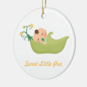 ポッドの男の赤ちゃんの子供部屋部屋の装飾のスイートピー セラミックオーナメント (左)