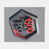 ポッドの神(プリント・オン・デマンド) フリースブランケット (正面(横))