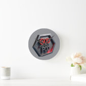 ポッドの神(プリント・オン・デマンド) ラウンド壁時計 (ホーム)