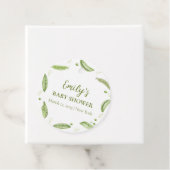 ポッドの赤ちゃんシャワーで緑の野菜のスイートピー フェイバータグ (インサイチュ)