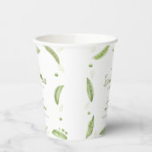 ポッドの赤ちゃんシャワーで緑の野菜のスイートピー 紙コップ (左)