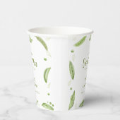 ポッドの赤ちゃんシャワーで緑の野菜のスイートピー 紙コップ (右)