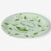 ポッドの赤ちゃんシャワーのスイートピー ペーパープレート (アングル)