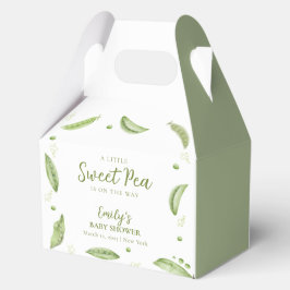 ポッドの赤ちゃんシャワーの可愛い緑の野菜のスイートピー フェイバーボックス