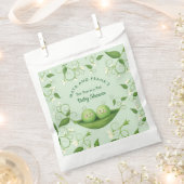 ポッドの赤ちゃんシャワーの2つのエンドウ フェイバーバッグ (クリップ留めされた状態)