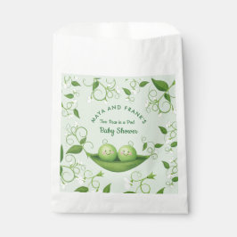 ポッドの赤ちゃんシャワーの2つのエンドウ フェイバーバッグ